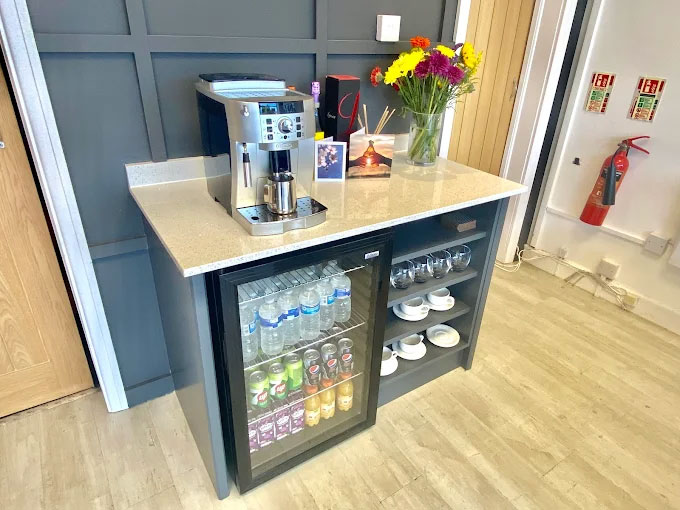 An mage of the drink facilities at JC Sales & Lettings.